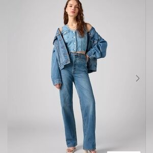 Ribcage Straight Leg Full Length Western Women's Jeans 28x32 NWT